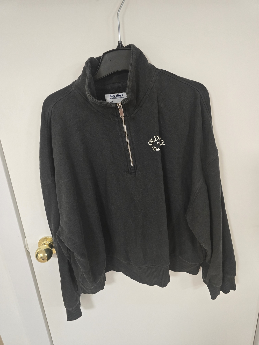 Old Navy Women's Black Quarter-Zip Pullover Sweater